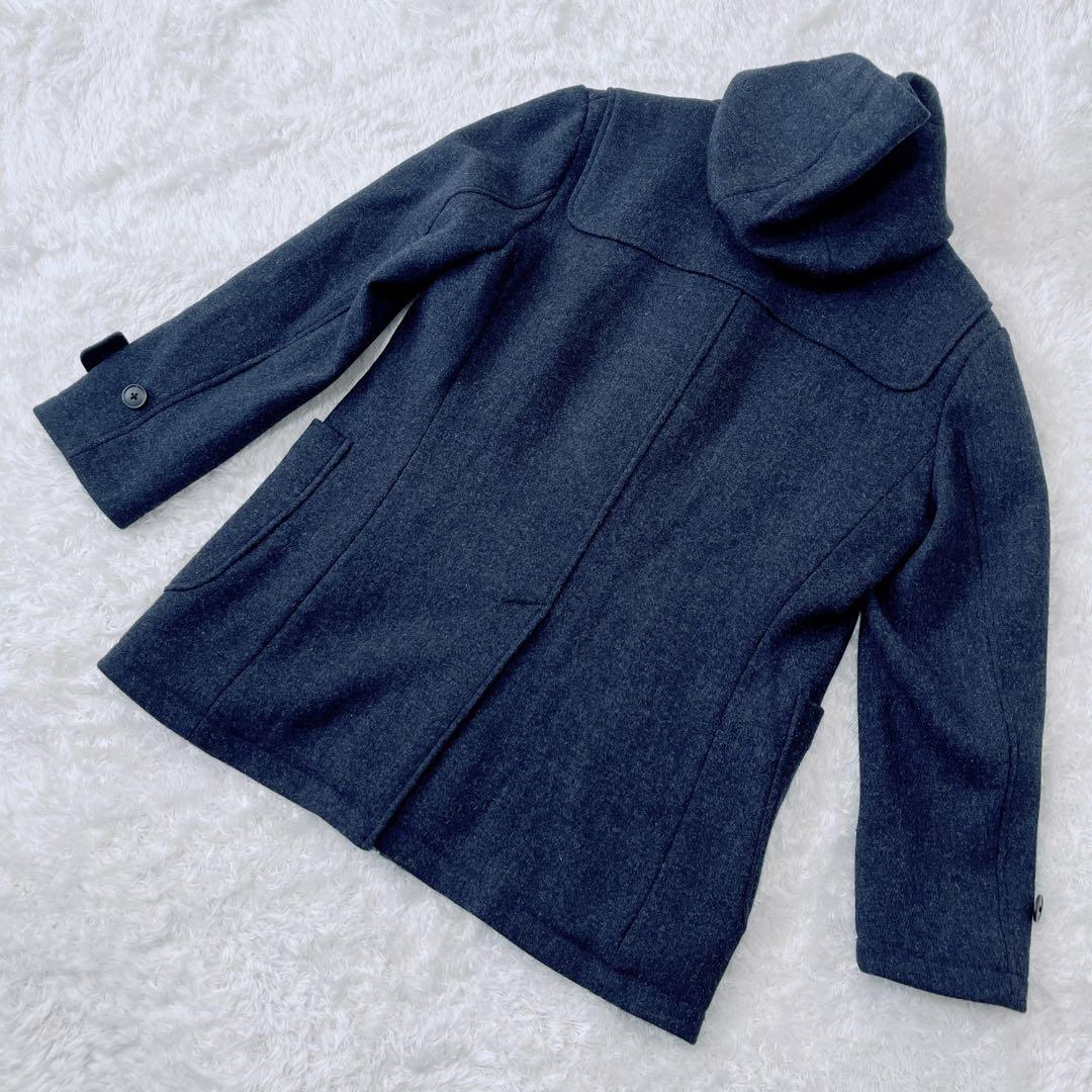 【美品】UNIQLO+J ウールブレンドダッフルコート ネイビー  M
