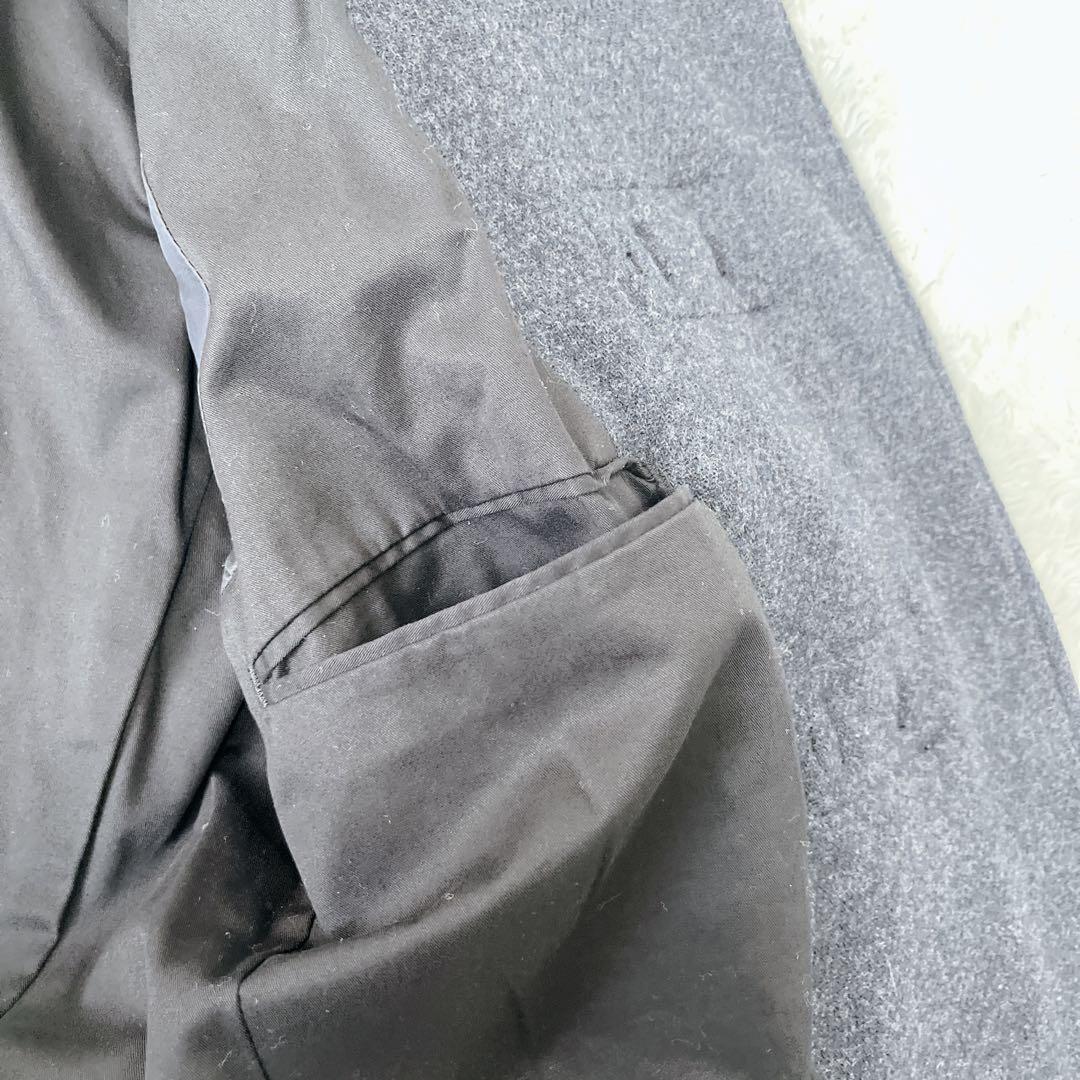 【美品】UNIQLO+J ウールブレンドダッフルコート ネイビー  M