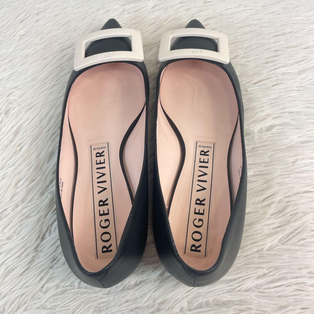 Roger Vivier ロジェヴィヴィエ パンプス フラットシューズ レザー