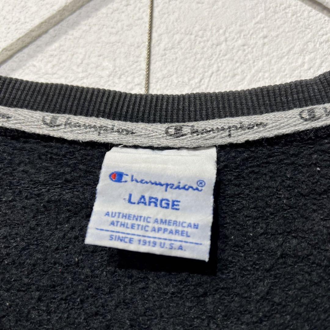【US規格】希少 Champion スウェット ボックスシルエット ブラック L