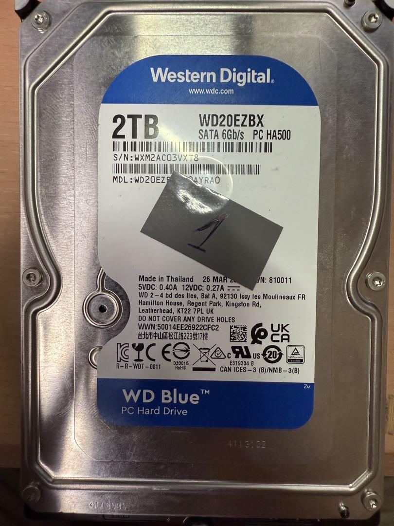 WD Blue 2TB HDD ①