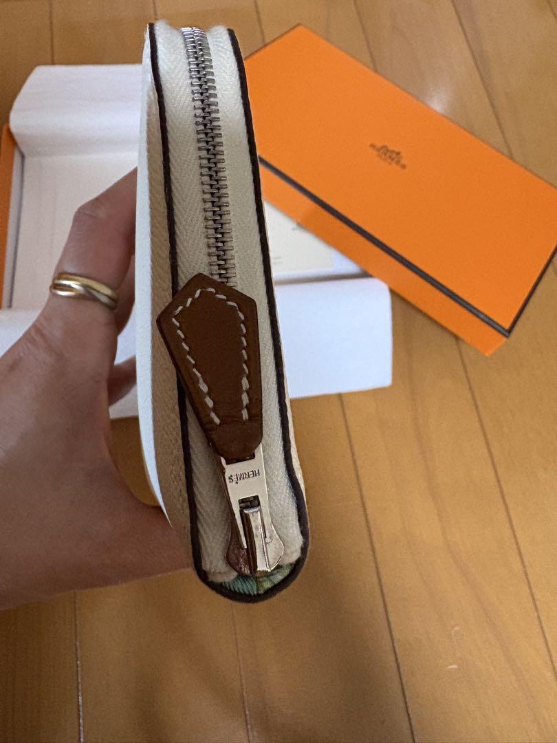 エルメス アザップ　シルクイン　ロング　長財布　赤道直下　ナタ