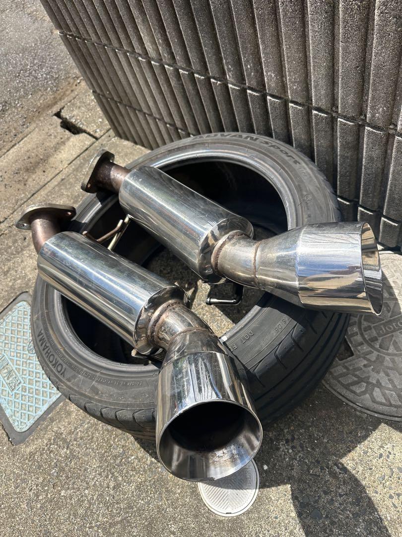 Z34 BeFree マフラー　超美品！値段交渉⭕️ Z34 フェアレディZ オールステンマフラー 砲弾 チタン色 HZ34