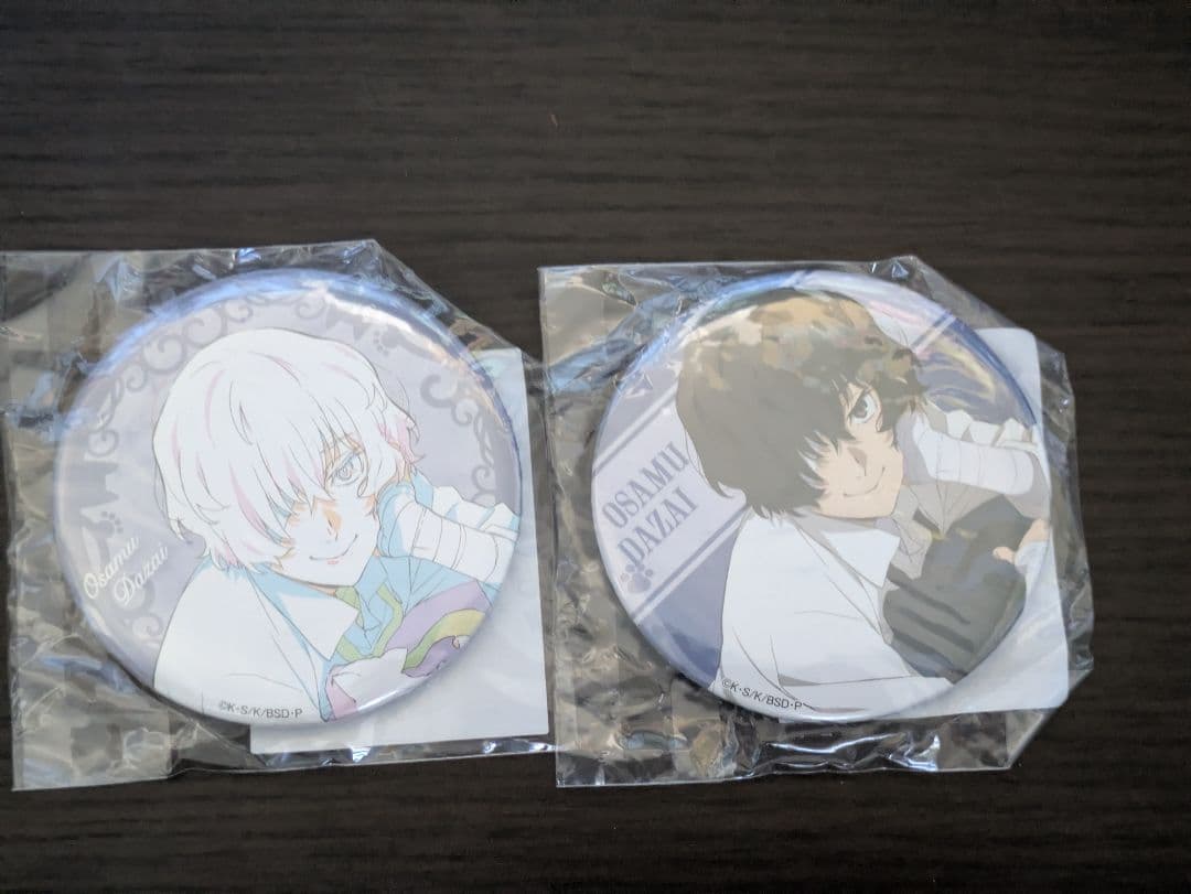 文豪ストレイドッグス 猫まみれ E賞太宰治缶バッジ