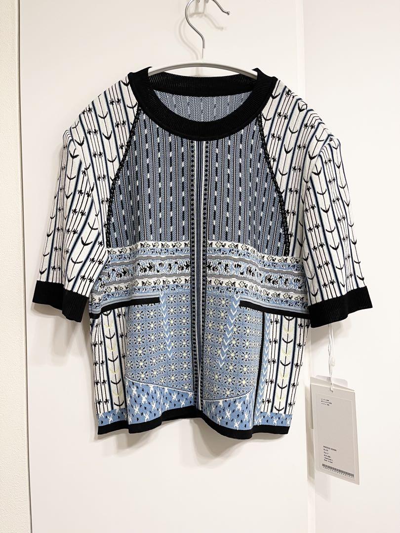 【★超目玉】 25ss マメクロゴウチ ニットトップス サイズ2 新品未使用タグ付き トップス