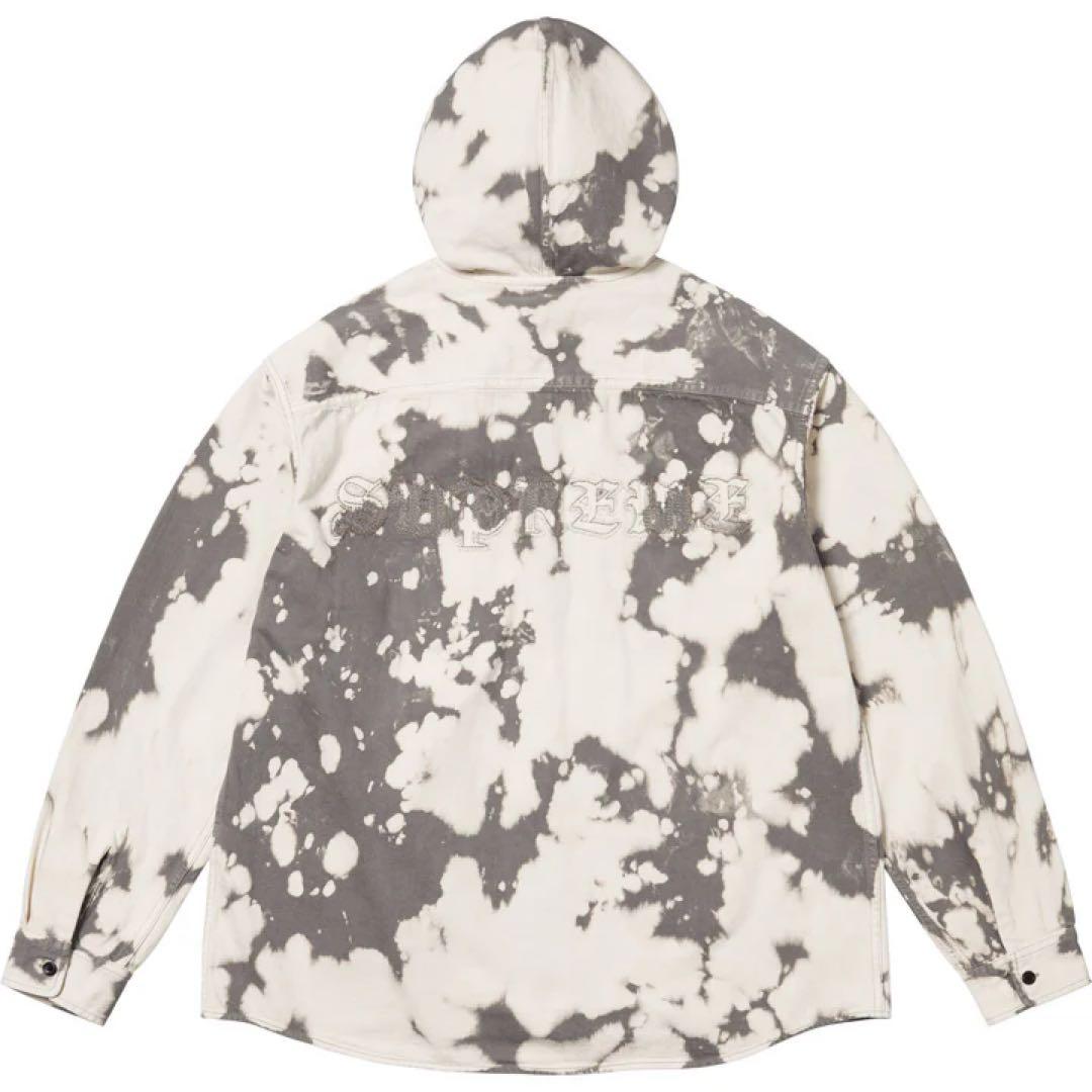 【M】Supreme Hooded Denim Shirt 【M】Supreme Hooded Denim Shirt
