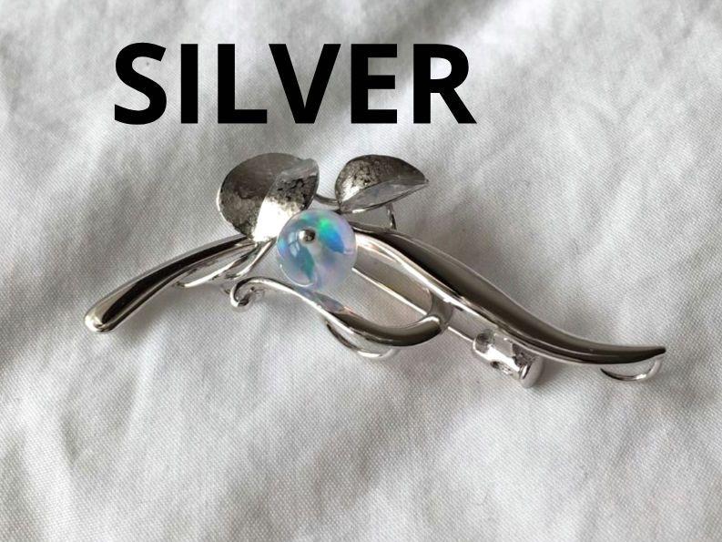 ビンテージ　オパール　シルバー　ブローチ　SILVER　ペンダントトップ