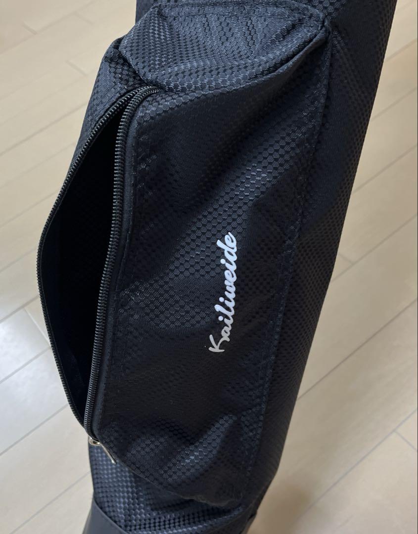 新品　軽量スタンドタイプ　ゴルフサブキャディバッグ　ブラック