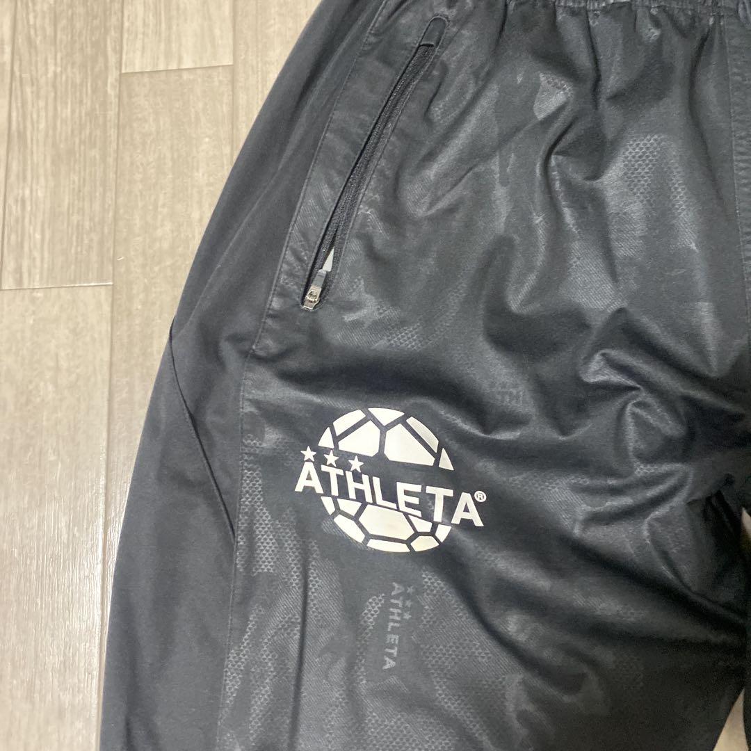 ATHLETA ピステ・ウィンドブレーカー Lサイズ ブラック　上下セットアップ