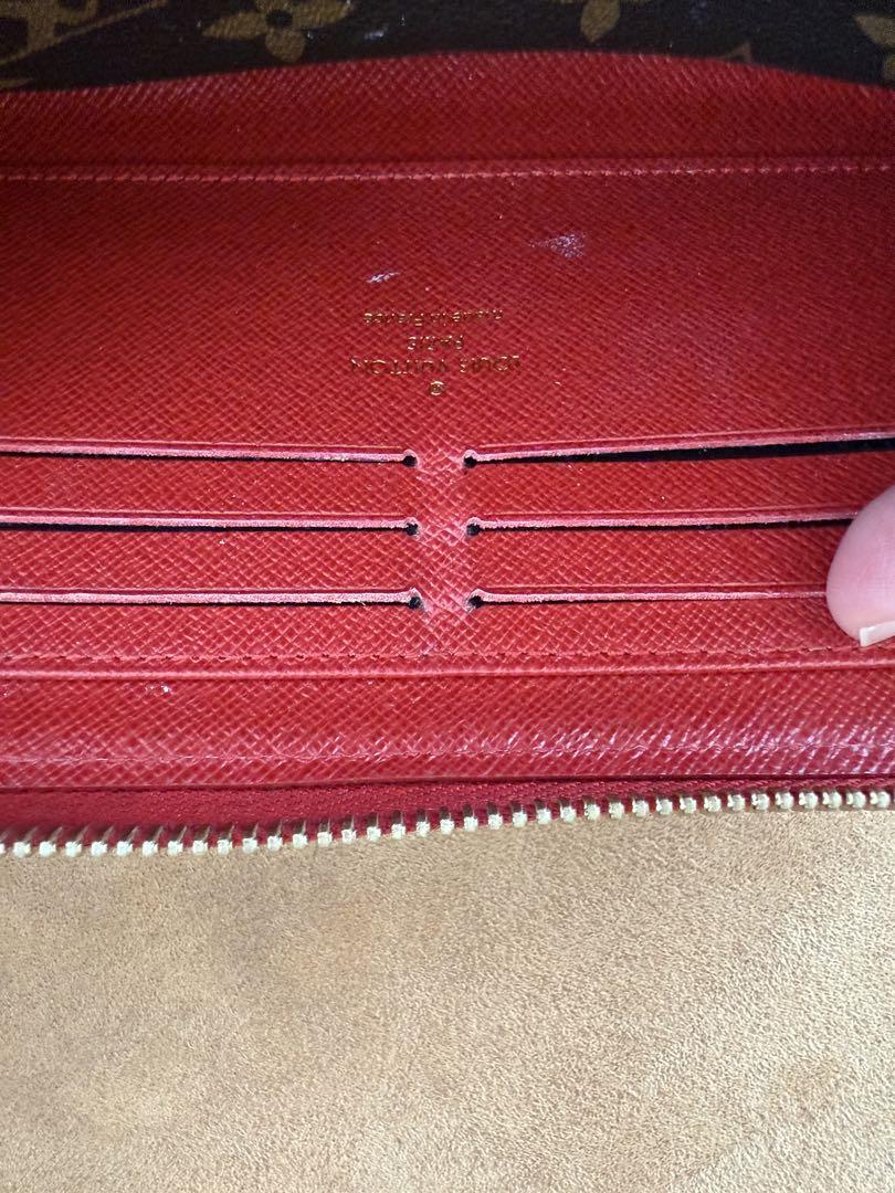 最終値下 Louis Vuitton モノグラム長財布 ダークブラウン/レッド