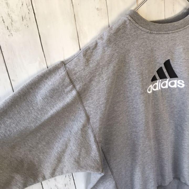 90's adidas アディダス スウェット トレーナー パフォーマンス刺繍