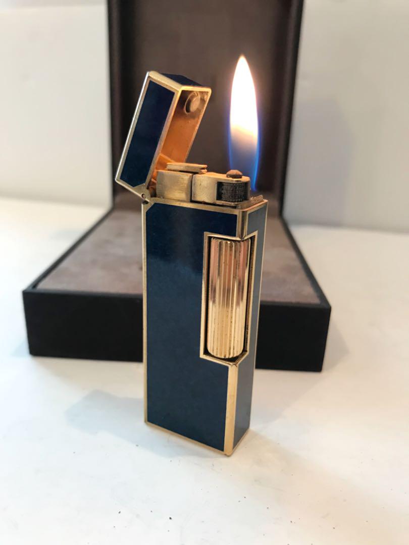 超特価定番 美品 ダンヒル ガスライター マーブルブルー lRydt-m10222046923 新作セール