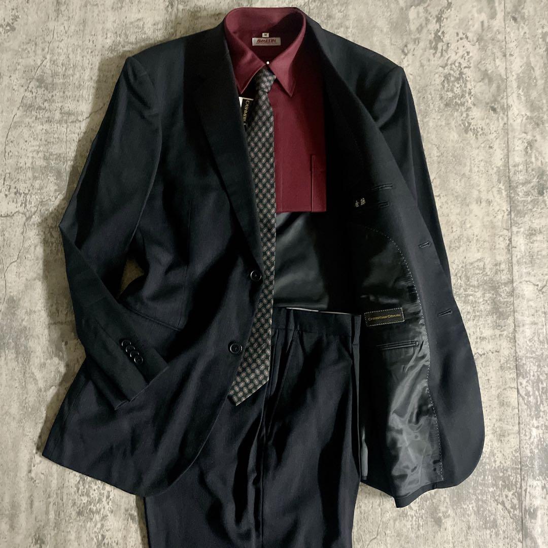 h*.様 超特価 サービス品 BALENCIAGAネクタイ 極上ウール 黒艶 ス