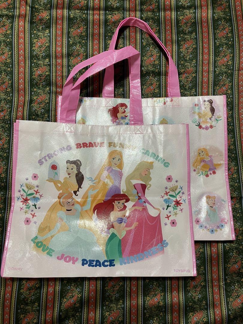 Disney トートバック ディズニープリンセス 大きめ ワイドサイズ