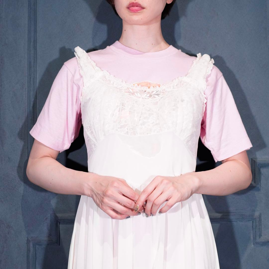 60’s USA VINTAGEアメリカ古着レースナイティドレスワンピース