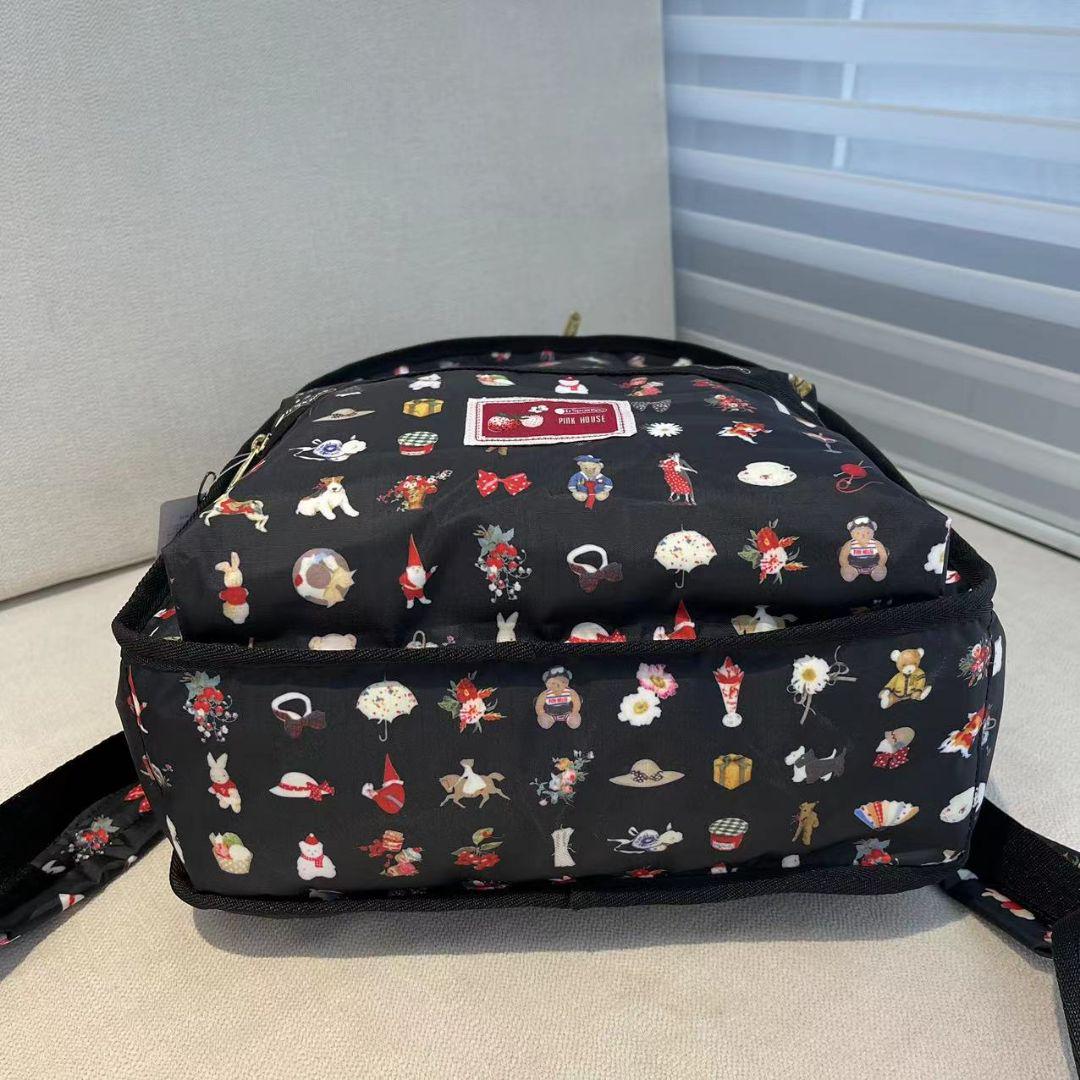 レスポートサック ピンクハウス ブラック リュック バックパック