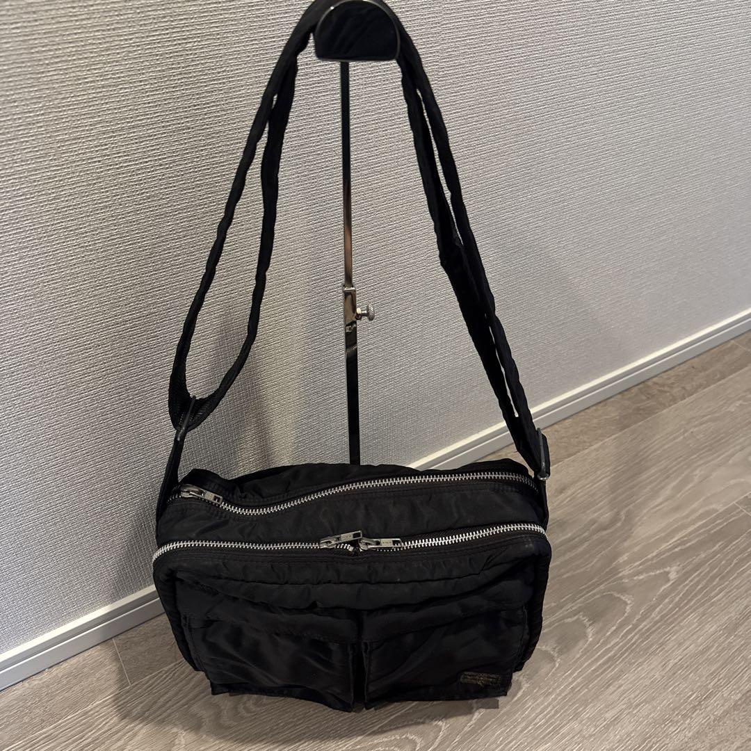 送料無料 店舗 ♡特価♡porter タンカー ショルダーバッグ 2層式 L ブラック 廃盤品 バッグ