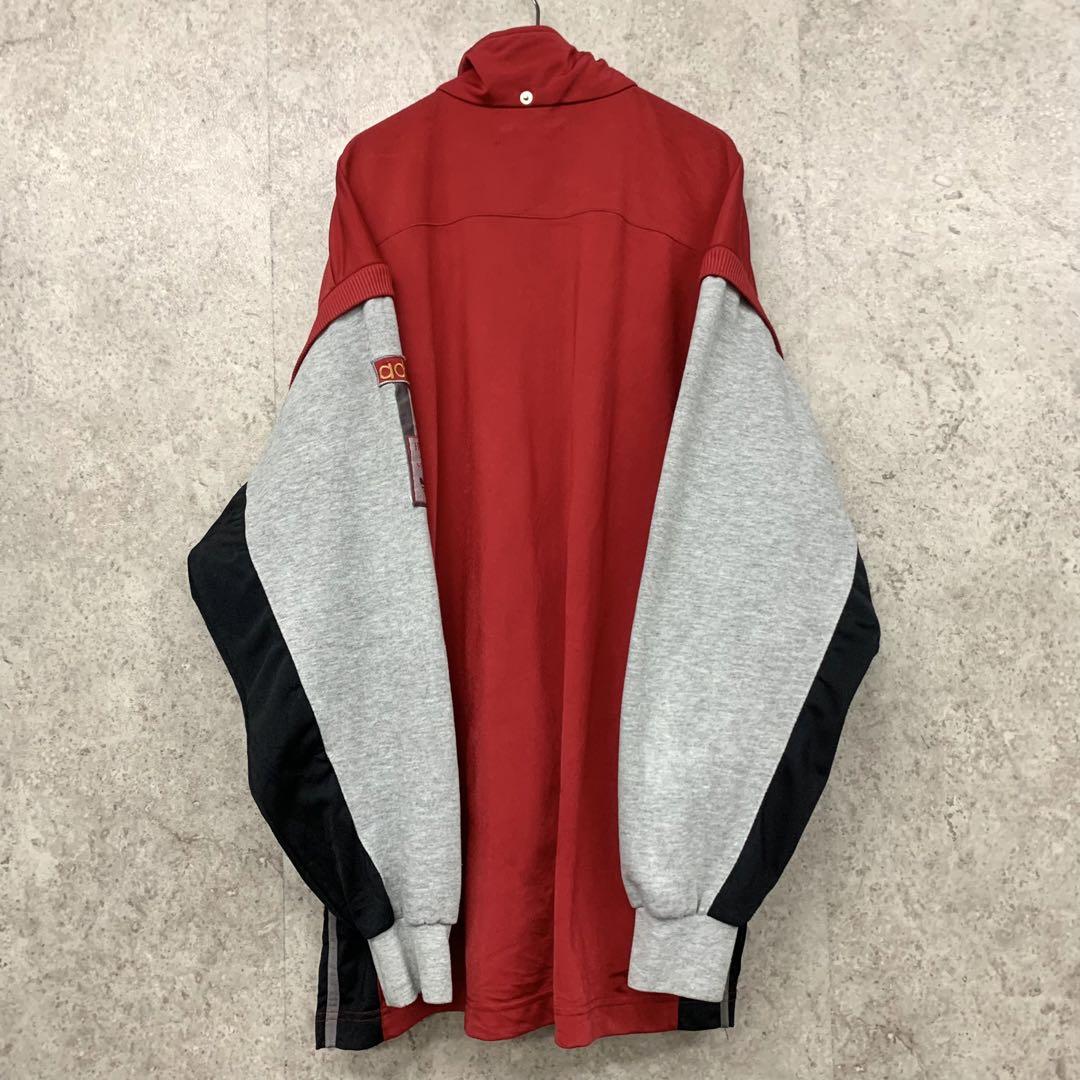 【レア3XL☆EU輸入90s】アディダス 刺繍トラックジャケット トレフォイル