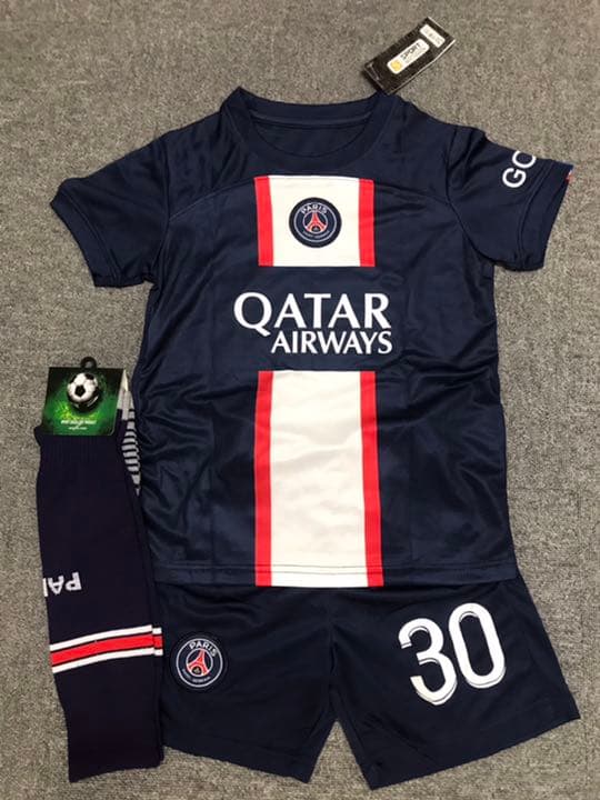 130cmパリサンジェルマン22最新モデル メッシ子供サッカーユニフォームセット Lqcltdx2ex Clubgetfit Ch