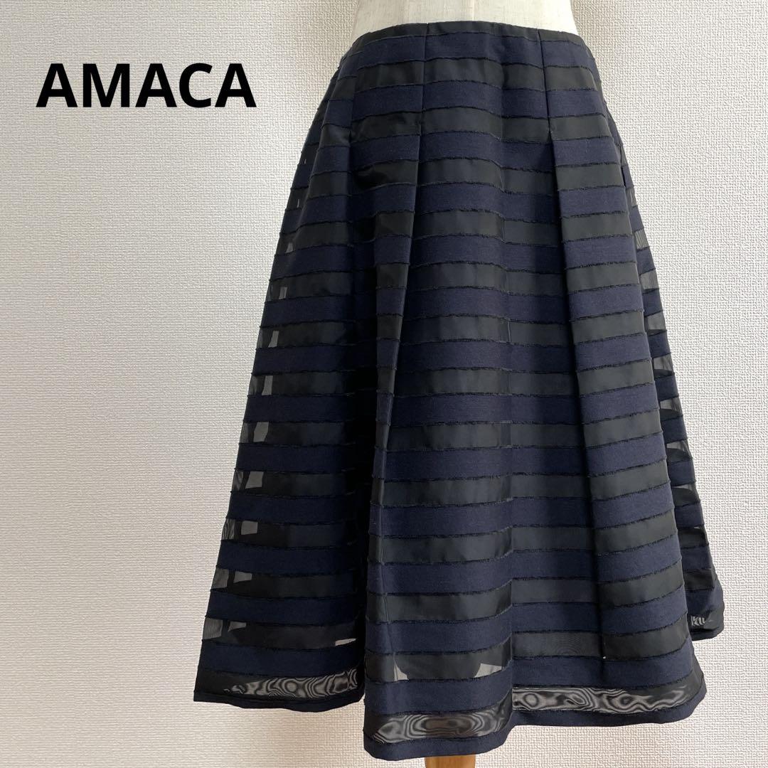 AMACA アマカ スカート シアー 40 おしゃれ