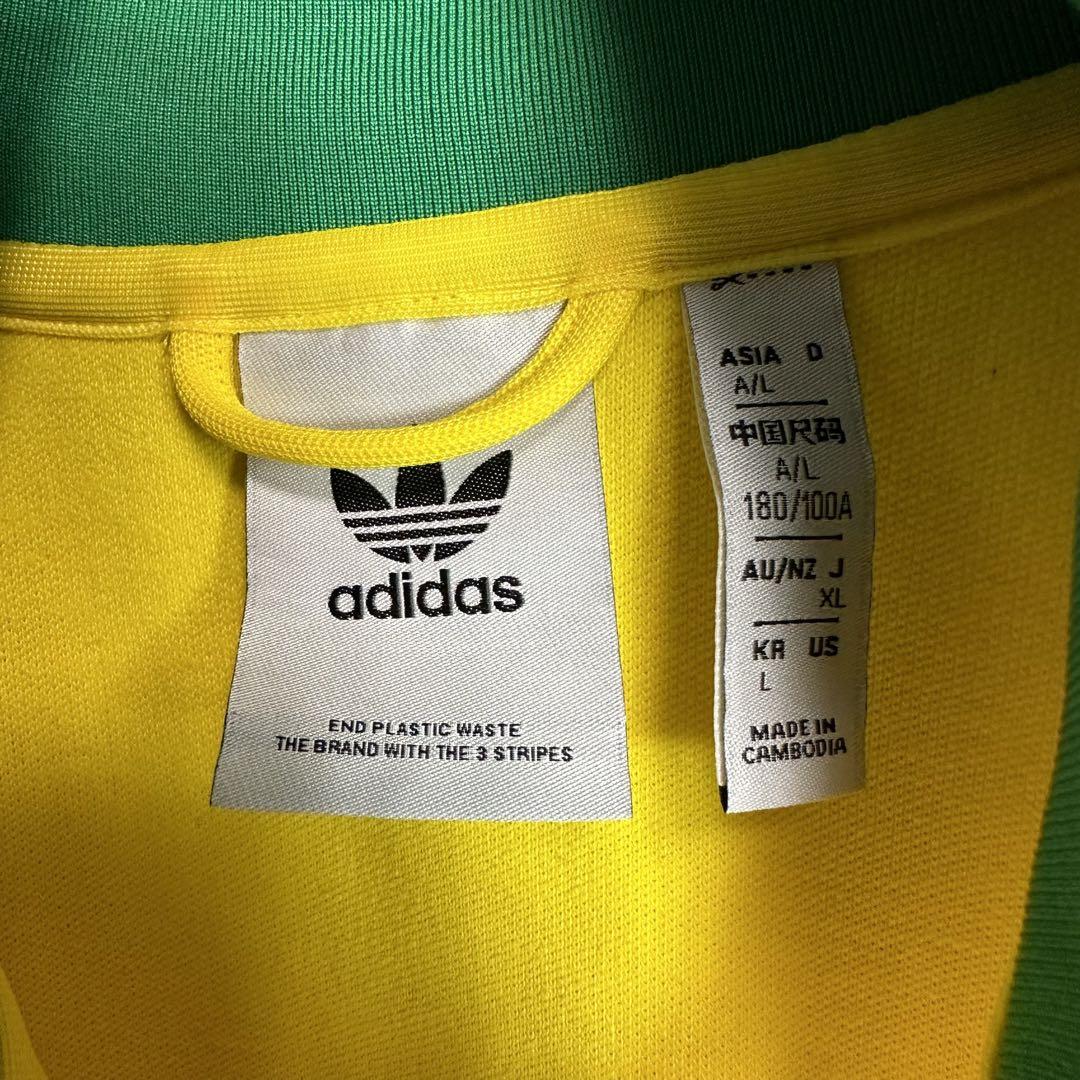 【人気カラー】アディダス　ファイヤーバード　ジャージ XL グリーン　イエロー