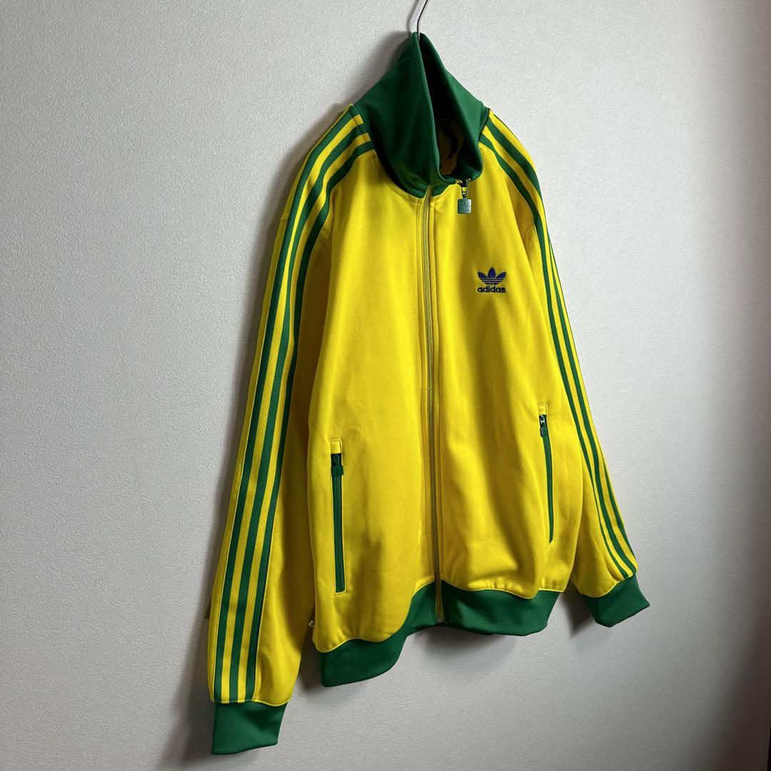 【人気カラー】アディダス　ファイヤーバード　ジャージ XL グリーン　イエロー