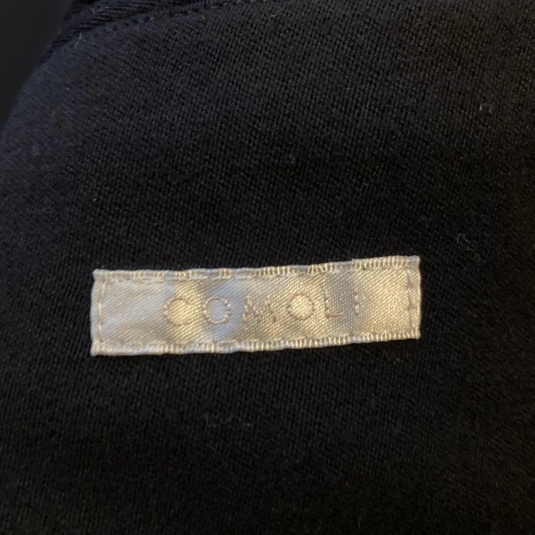 COMOLI ブラック チェスターコート COMOLI ブラック チェスターコート