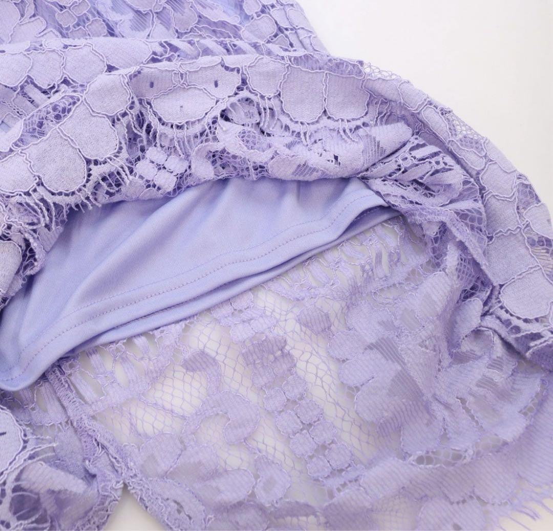 新品】リプシーロンドンLIPSY LONDONラベンダーレースミディ