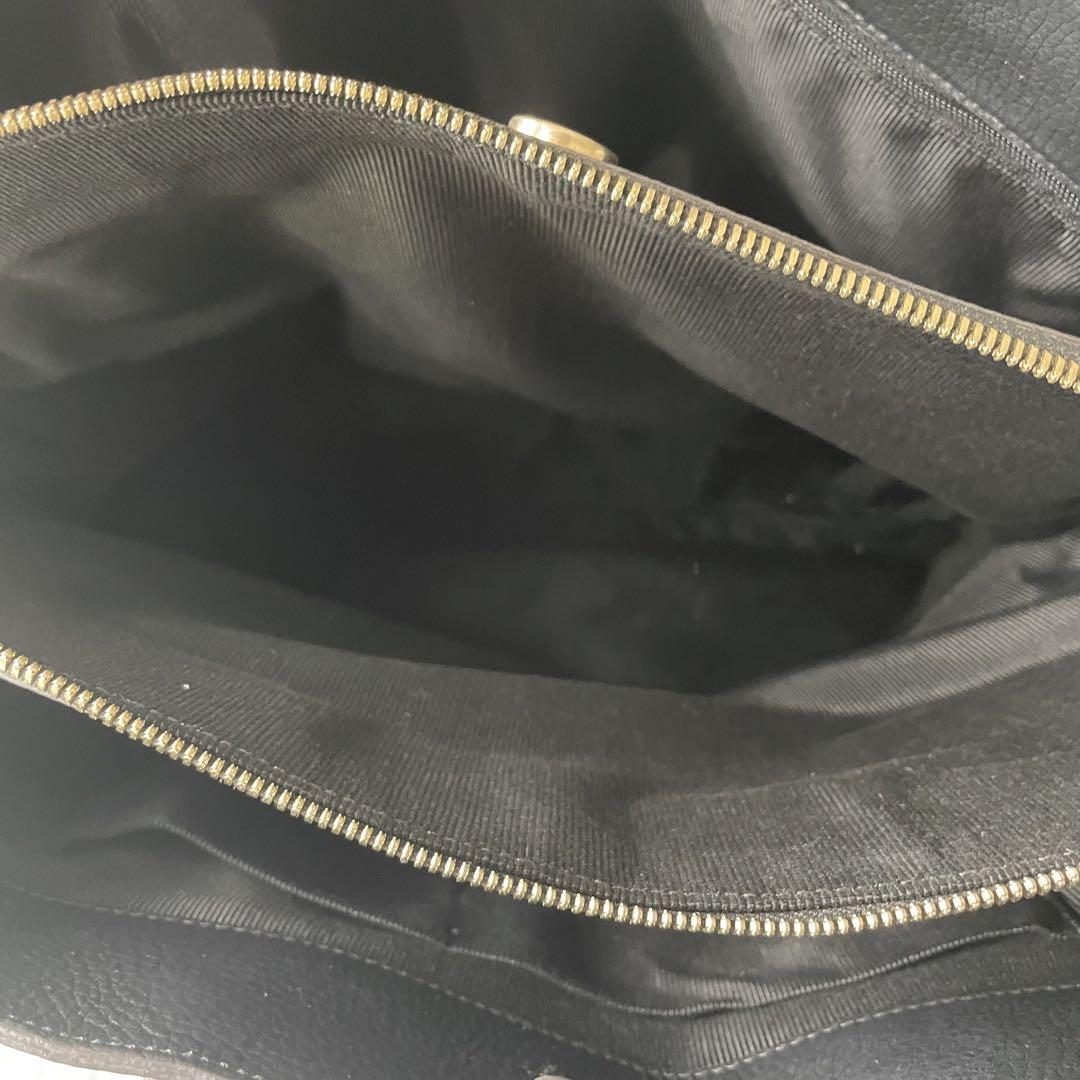 美品❗️ FURLA アルバ　トートバッグ　レザー　シボ革　ゴールド金具
