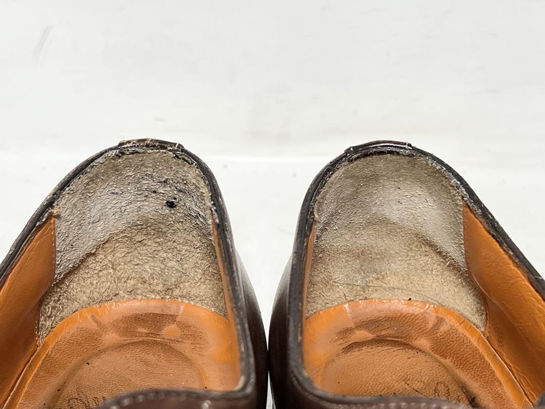 イタリア製 SANTONI 8F レザーストレートチップシューズ　ドレス