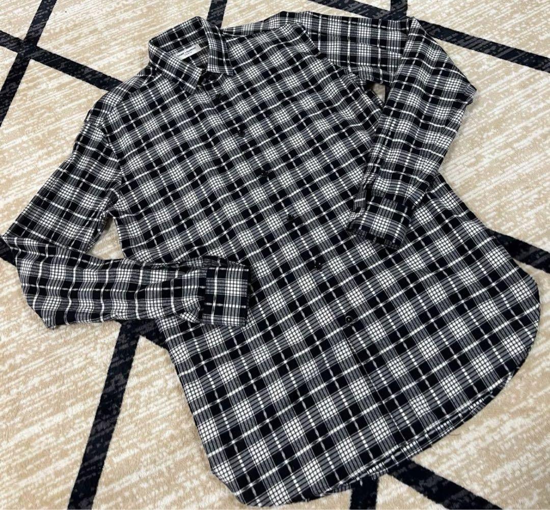 【新品】 SAINT LAURENT チェックシャツ