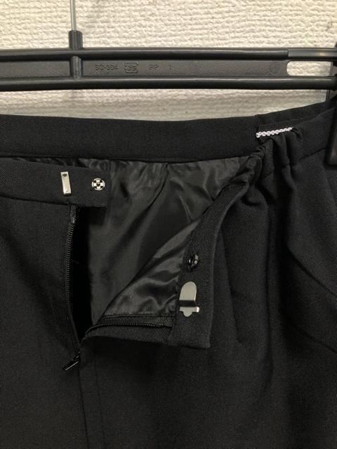 新品☆11号M♪黒系チェック柄♪ベストスーツ♪お仕事・事務服☆b311