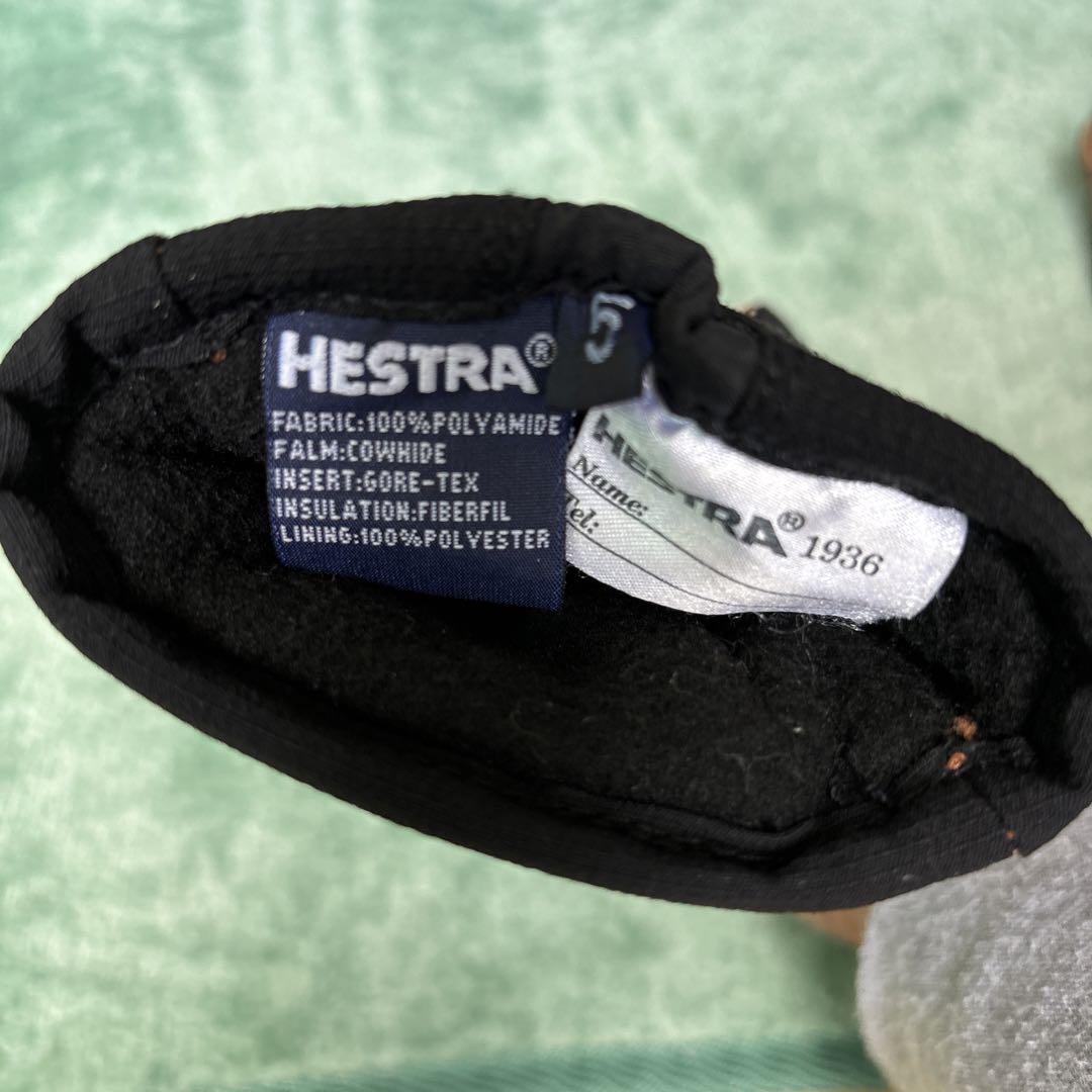 HESTRA ヘストラ 3-FINGER GTX ゴアテックス レザー サイズ5