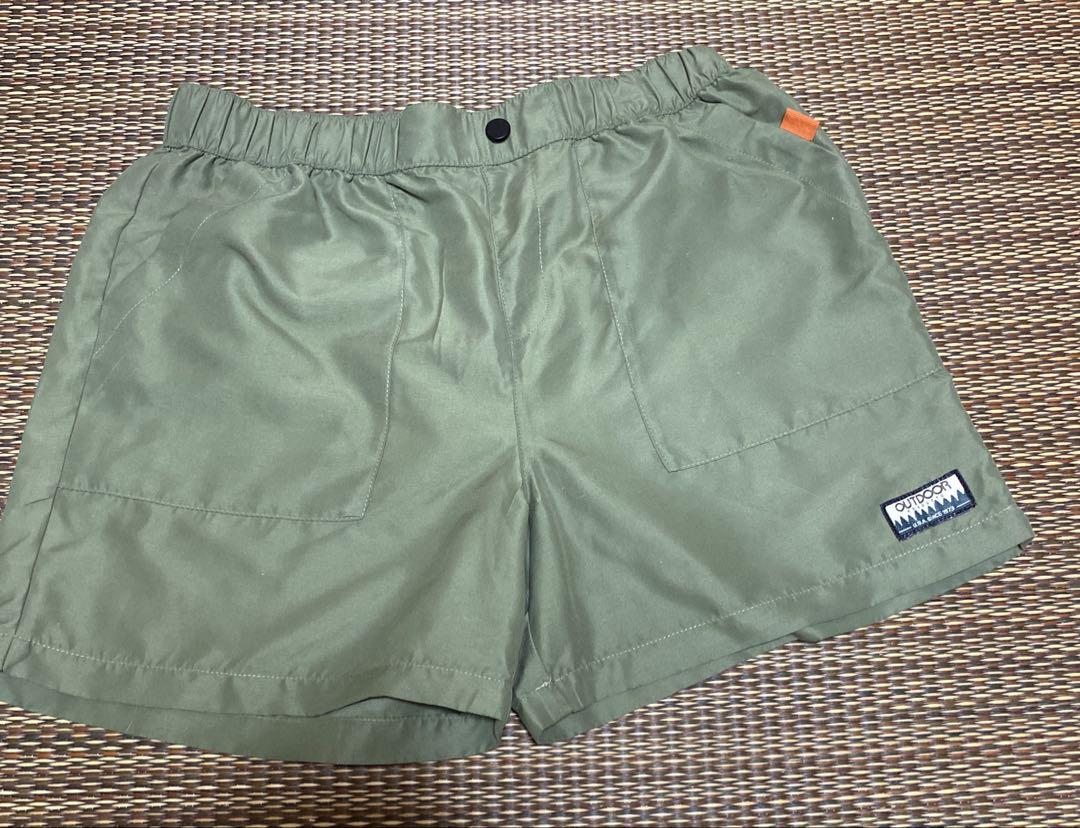 loose silhouette nylon cargo shorts / olive（ルーズ