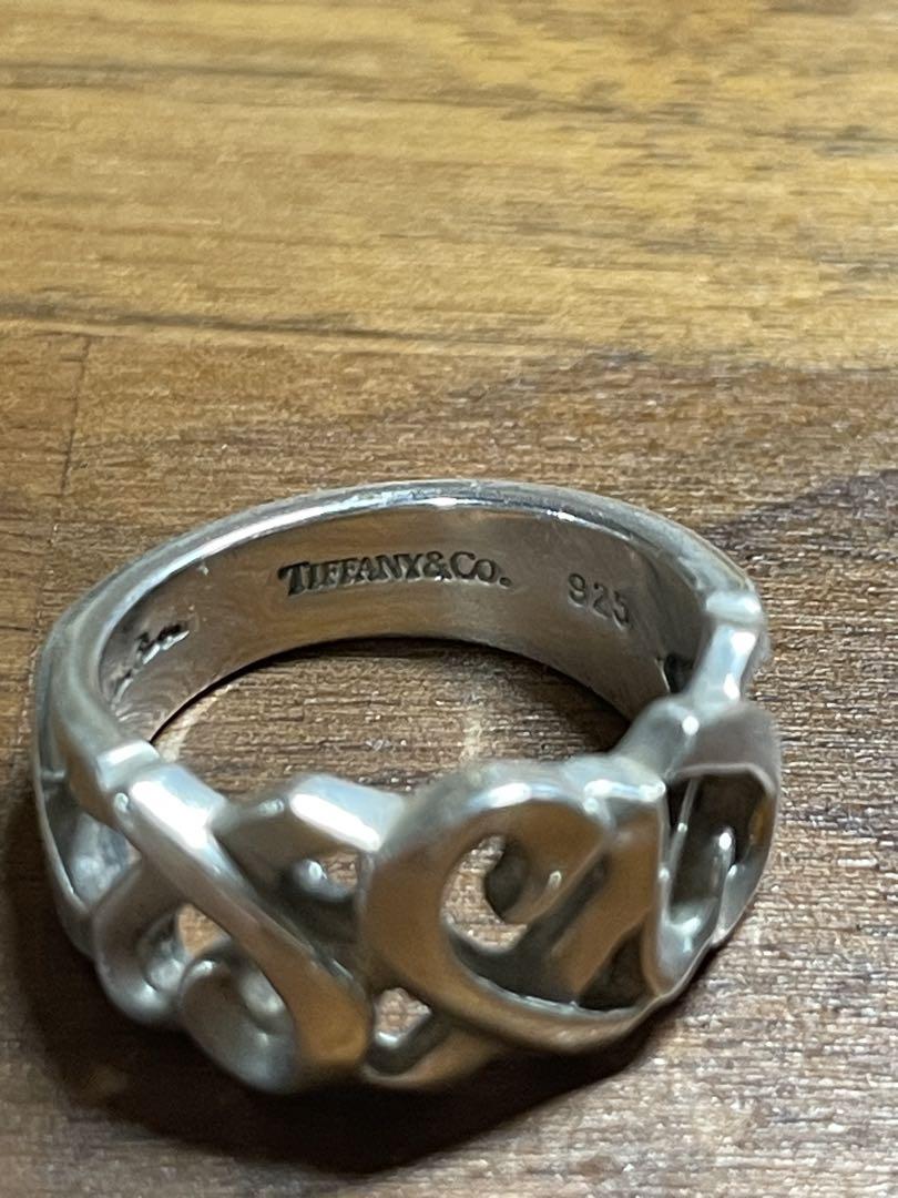 TIFFANY＆Co. トリプルラビングハート リング シルバー925 6号