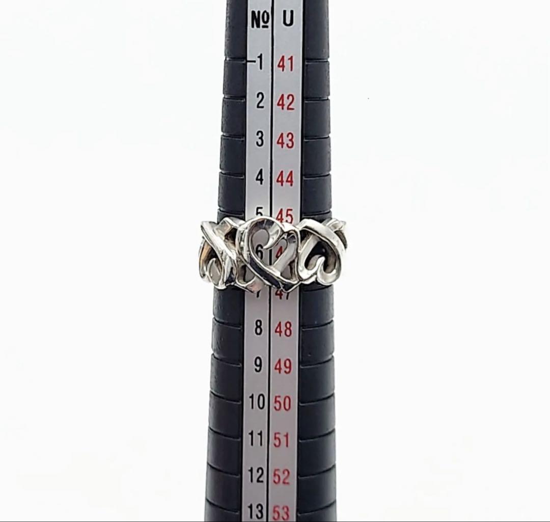 TIFFANY＆Co. トリプルラビングハート リング シルバー925 6号