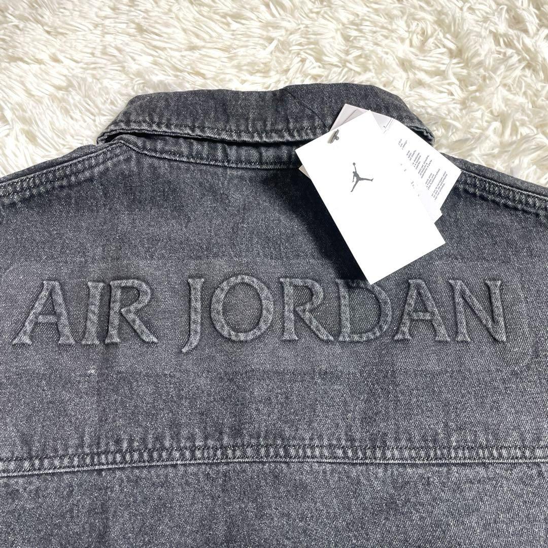 近年モデル　未使用品　JORDAN デニム　ジャケット　シャツ　ブラック　M