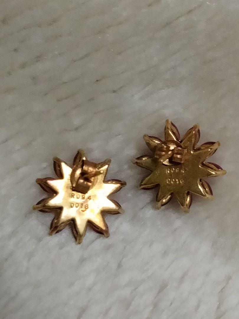 ヘ*ゴ様 ルビー&ダイヤモンド　ピアス　Ｋ18