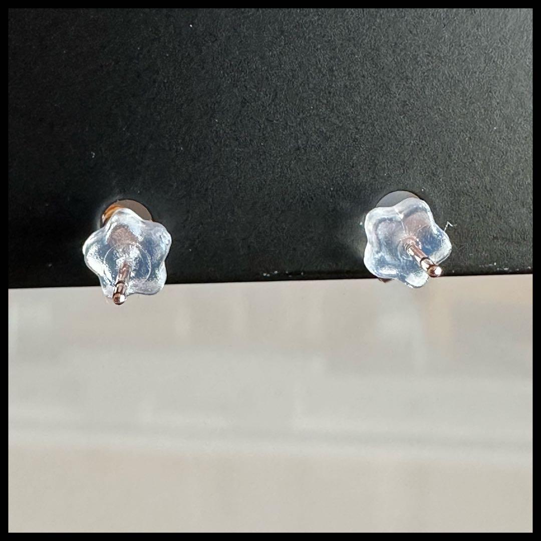 K10 ハートダイヤモンド0.02ct✖️2 ピアス　総重量0.43g