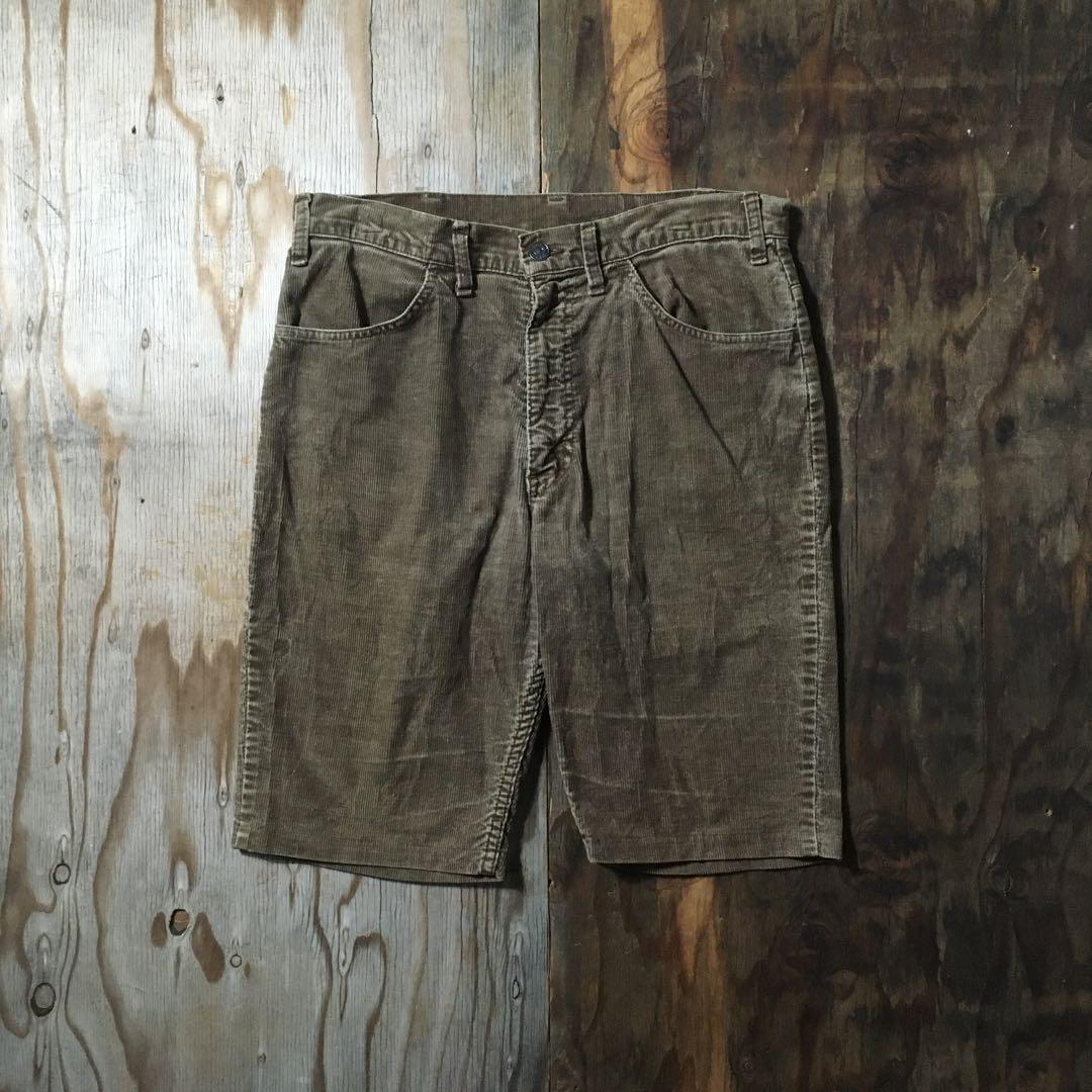 VINTAGE LEVI'S コーデュロイ ハーフ パンツ SCOVIL 70S