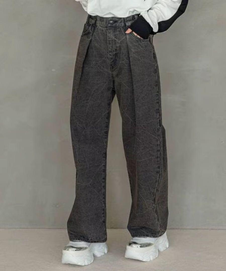 JEANASIS タックデニムワイドパンツ 新品未使用