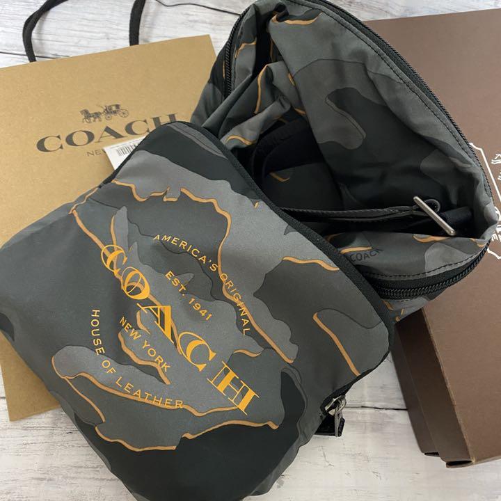 コーチ ☆新品☆COACH メンズ バックパック 迷彩柄 /リュック