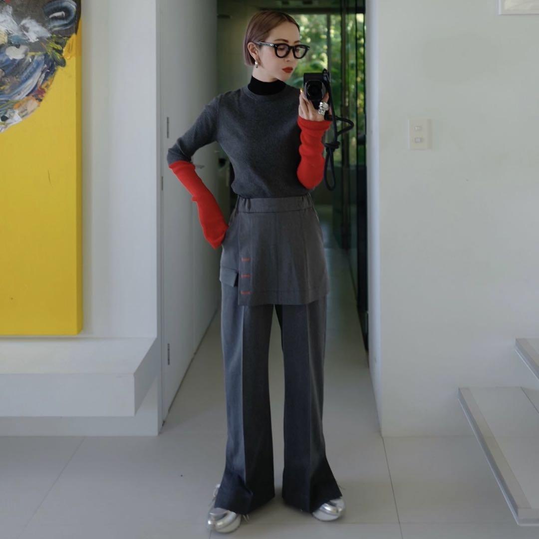 【新品】OMMO SHEER LAYERED TURTLE KT ニット