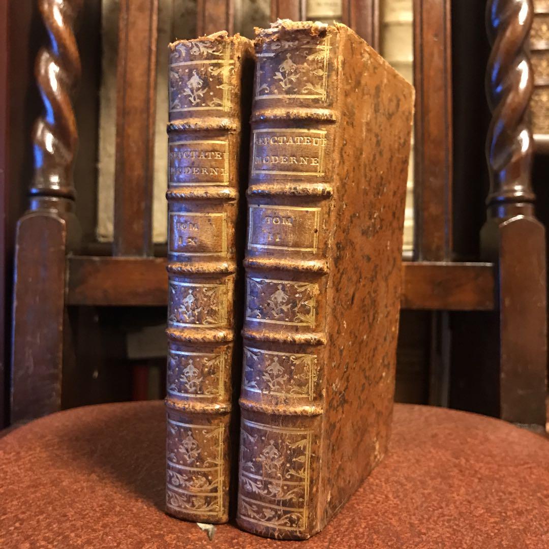 No.2】1754年!! フランス・アンティーク洋書2冊セット No.2】1754年!! フランス・アンティーク洋書2冊セット