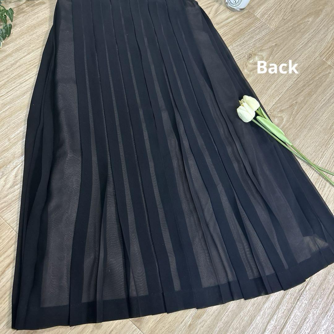FOXEY フォクシー シフォンプリーツワンピース 38 ドレス チュール 画像10