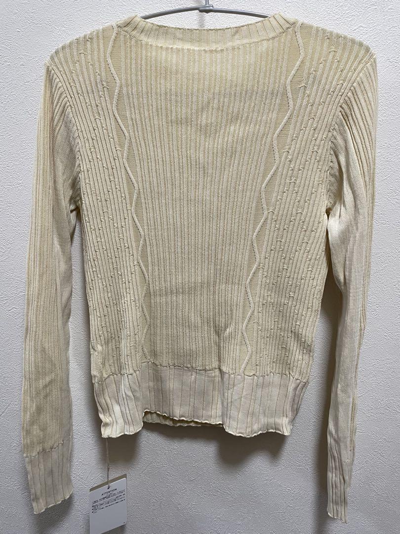 eaphi 新品　bicolor wave knit