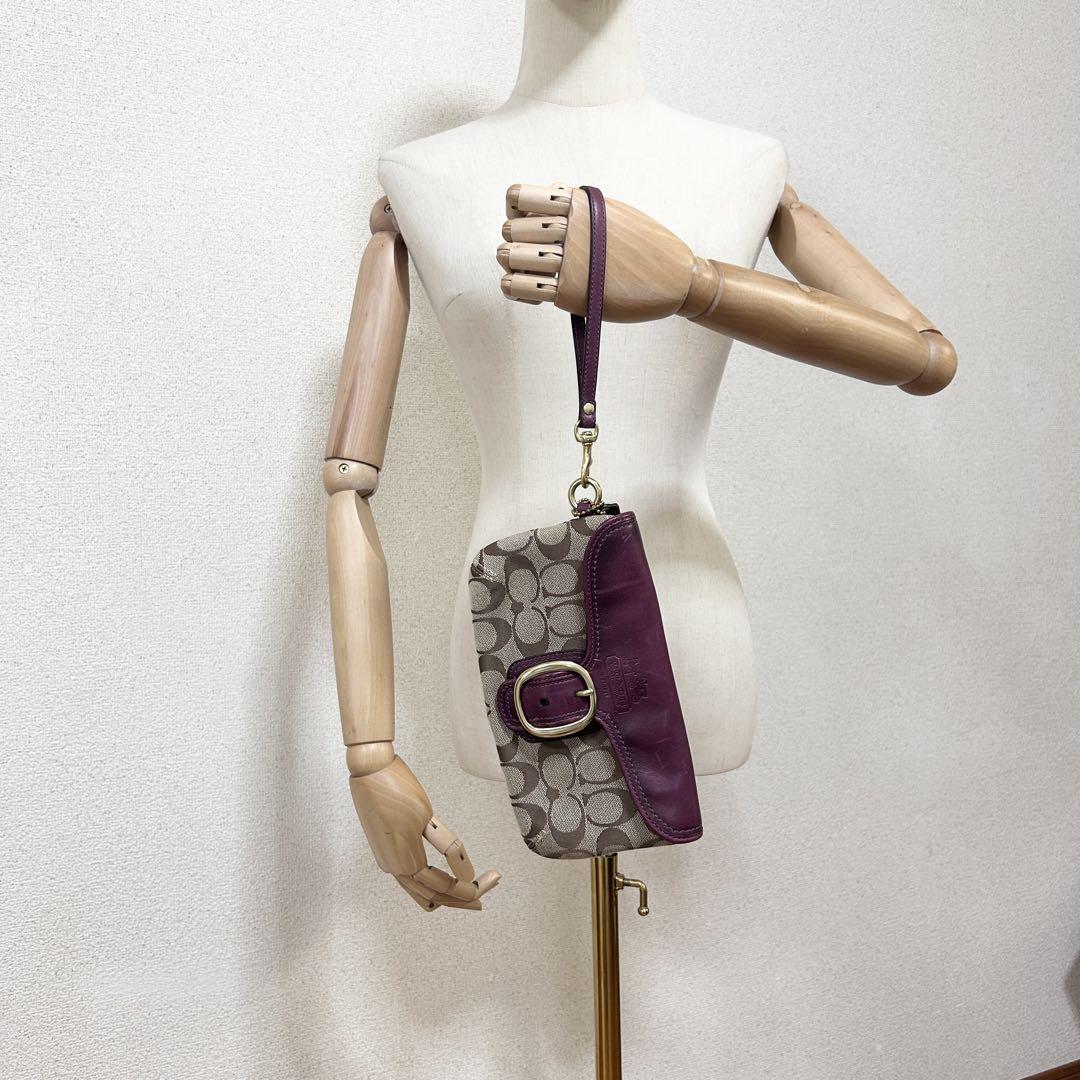 A433【美品】COACH SOHO アクセサリーポーチ ミニハンドバッグ