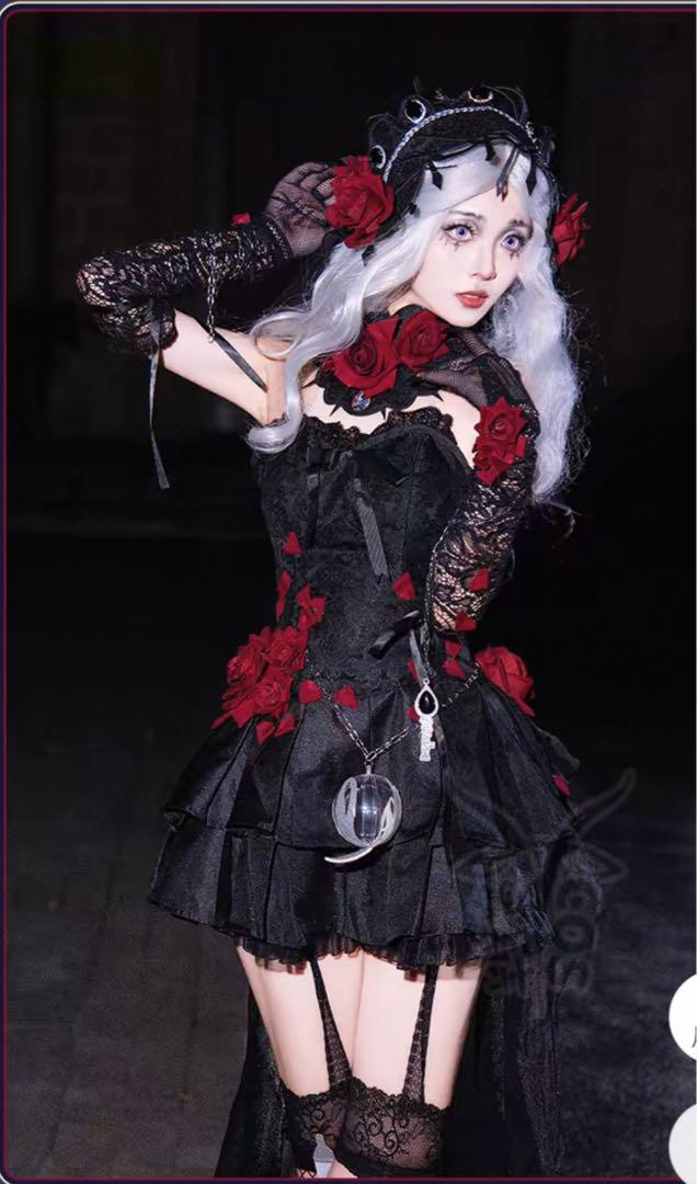❤️第五人格 ❤️魔女の夜 ❤️心理学者 ❤️長夜 衣装 ❤️二次❤️コスプレウィッグ付き
