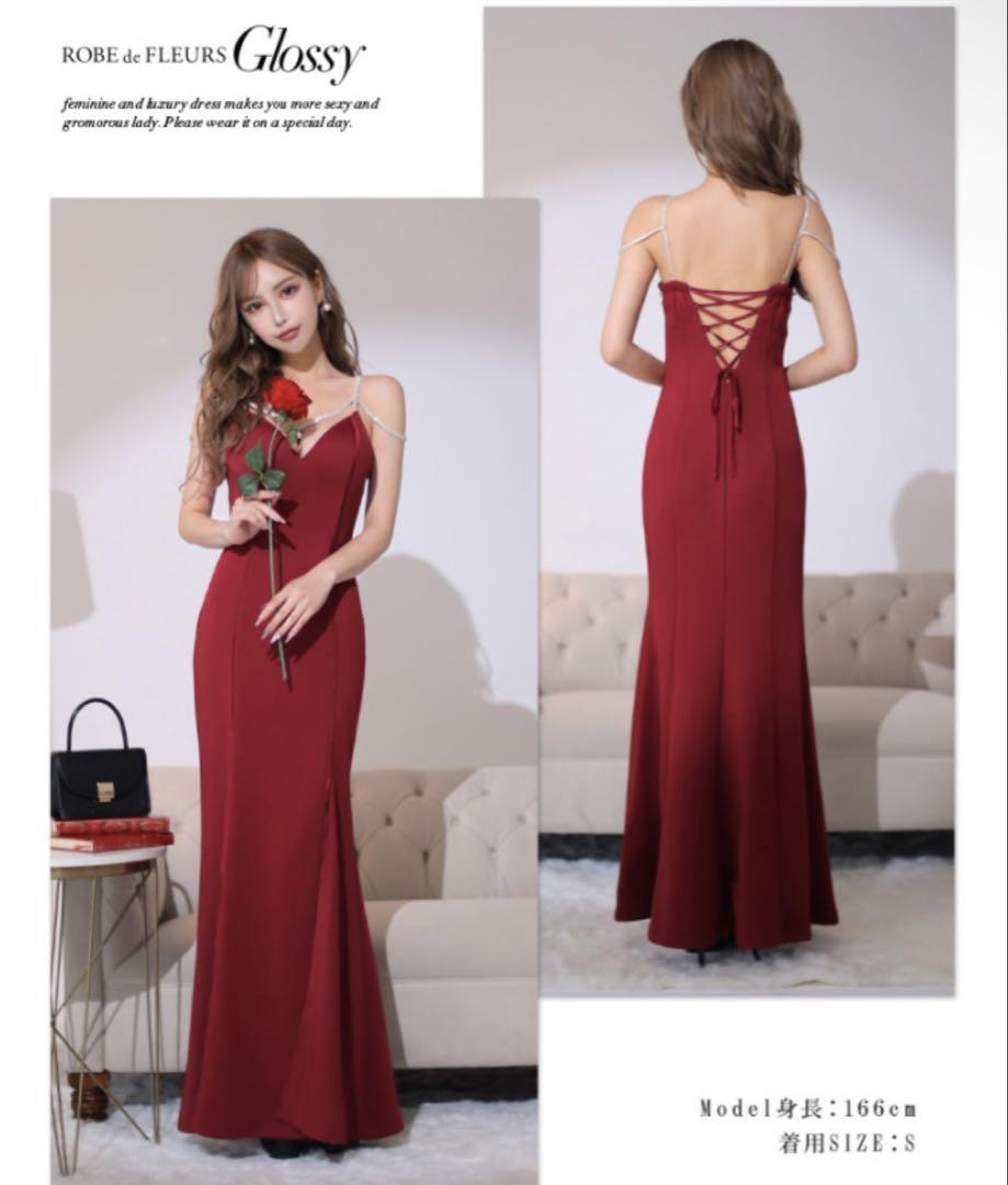 ROBE de FLEURS Glossy ロングドレス