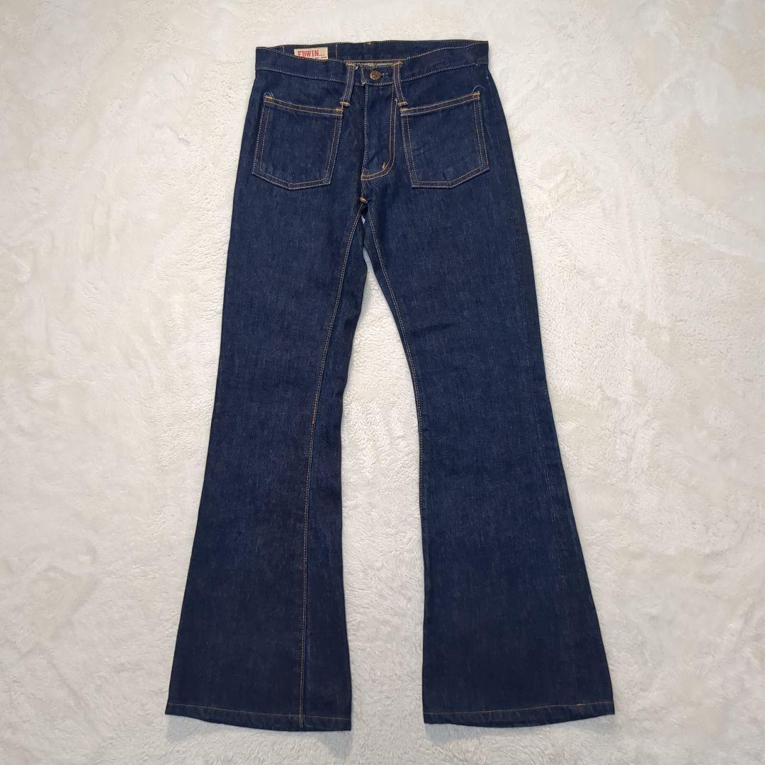 ✨80s grunge punk flare denim w66 vintage 5,999円